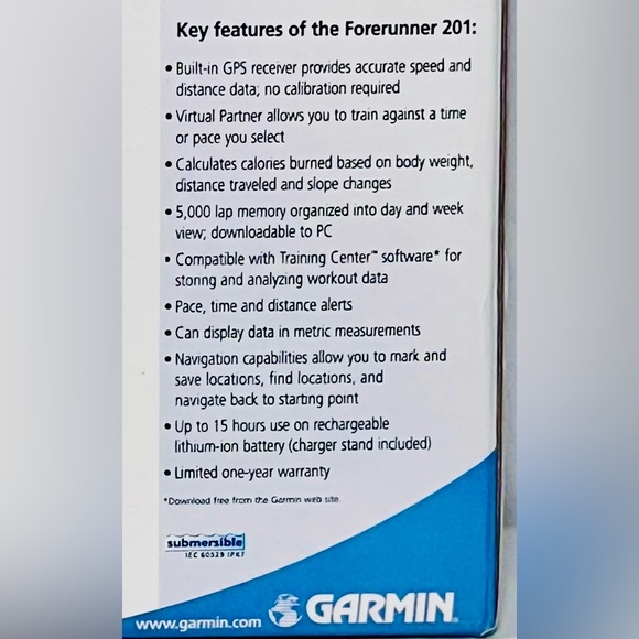 Garmin Forerunner 201 GPS Personal Trainer - Picture 6 of 6